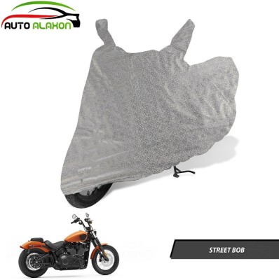 AUTO ALAXON Waterproof Two Wheeler Cover for Harley Davidson(Street Bob, Silver)