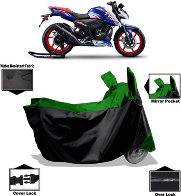 Amexride Two Wheeler Cover for TVS(Apache RTR 165 RP, Green)