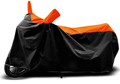 THE REAL ARV Waterproof Two Wheeler Cover for Bajaj(Pulsar 135 LS DTS-i, Orange)