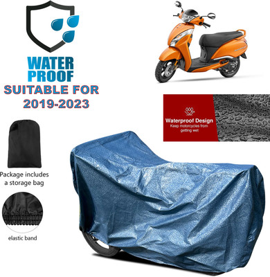 PAGORA Waterproof Two Wheeler Cover for TVS(Jupiter 125, Blue)