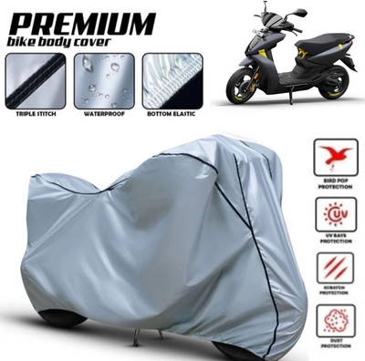 Shiv Kanha Waterproof Two Wheeler Cover for Ather(450 X, Silver, Black)