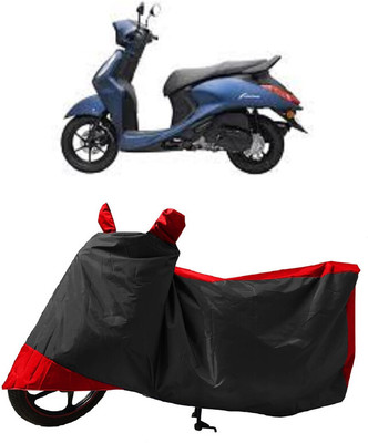 GROFATIK Two Wheeler Cover for Yamaha(Fascino 125 FI, Red)