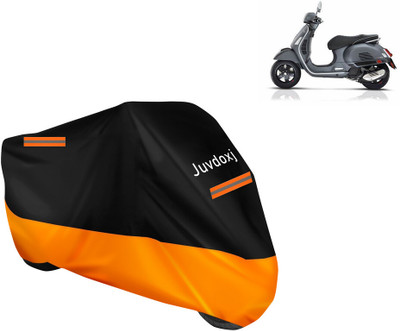 Juvdoxj Waterproof Two Wheeler Cover for Vespa(GTS Super 125 BS6, Orange)
