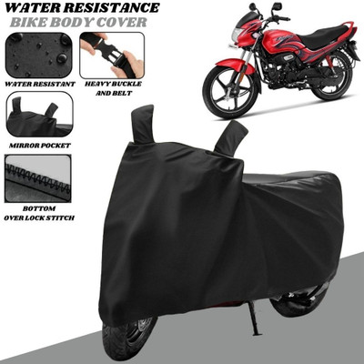 SRP PRODUCT Waterproof Two Wheeler Cover for Hero(Passion Plus, Black)