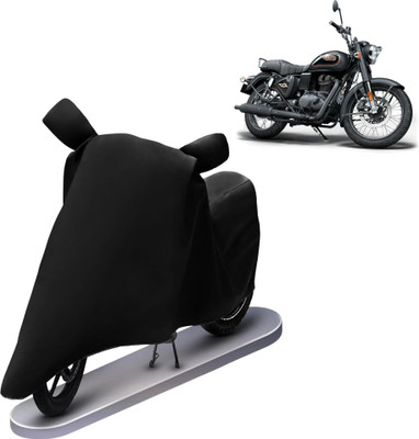 vyas Two Wheeler Cover for Royal Enfield(Bullet 350, Black)
