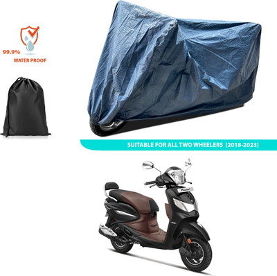 CODOKI Waterproof Two Wheeler Cover for Hero(Pleasure Plus, Blue)
