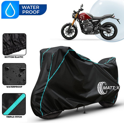 MATT_X Waterproof Two Wheeler Cover for Triumph(Speed Twin, Black, Blue)