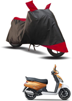 KEDIT Two Wheeler Cover for Mahindra(Gusto BS6, Red, Black)