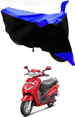 Mdstar Waterproof Two Wheeler Cover for Hero(Duet VX 110CC, Blue, Black)