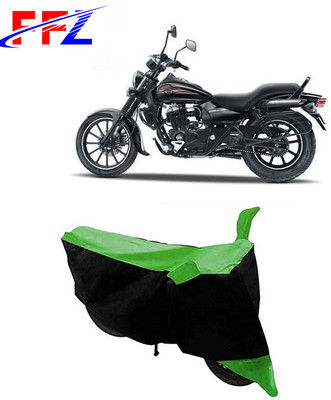 FFZ Two Wheeler Cover for Bajaj(Avenger 150 Street, Black, Green)