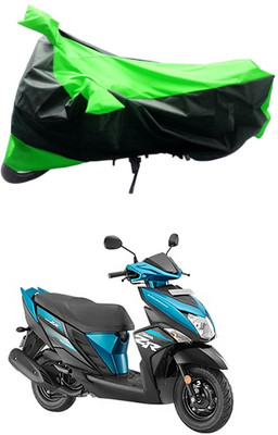 Mdstar Waterproof Two Wheeler Cover for Yamaha(Cygnus Ray ZR, Green, Black)