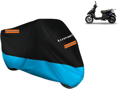 Horseyaart Waterproof Two Wheeler Cover for Ampere(V 48, Blue)