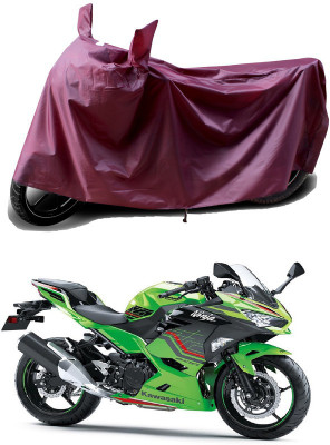 THE REAL ARV Waterproof Two Wheeler Cover for Kawasaki(Ninja, Maroon)