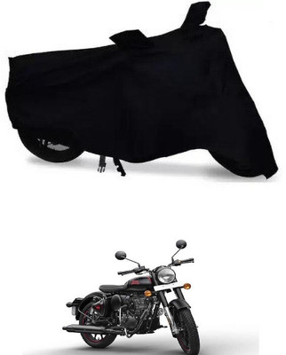 DeepShakshi AUTOMOTIVE Waterproof Two Wheeler Cover for Royal Enfield(Bullet Electra Twinspark, Black)