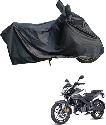 Motodreka Waterproof Two Wheeler Cover for Bajaj(Pulsar 200NS FI BS6, Black)