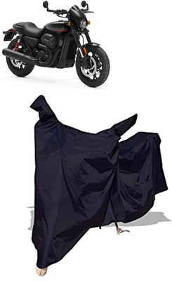 Amexride Two Wheeler Cover for Harley Davidson(Street Rod, Black)