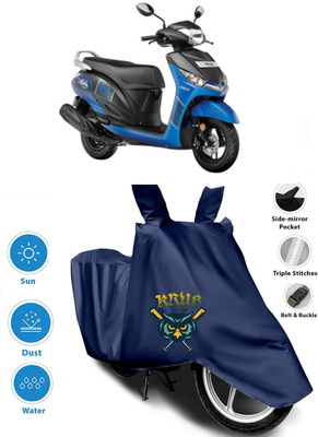 DeepShakshi AUTOMOTIVE Two Wheeler Cover for Yamaha(Alpha, Blue)