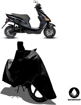 Amexride Waterproof Two Wheeler Cover for Hero Electric(Electric Cruz, Black)