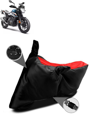 PAGORA Waterproof Two Wheeler Cover for KTM(250 Duke BS6, Red)