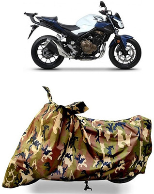 VESMEI Waterproof Two Wheeler Cover for Honda(CB500F, Multicolor)