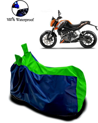 rakku Waterproof Two Wheeler Cover for KTM(Duke 200, Green, Blue)