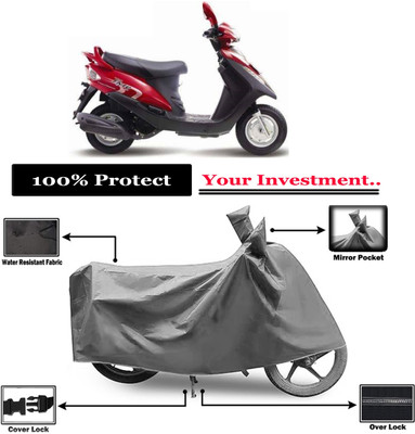 Amexride Two Wheeler Cover for Mahindra(Flyte, Grey)
