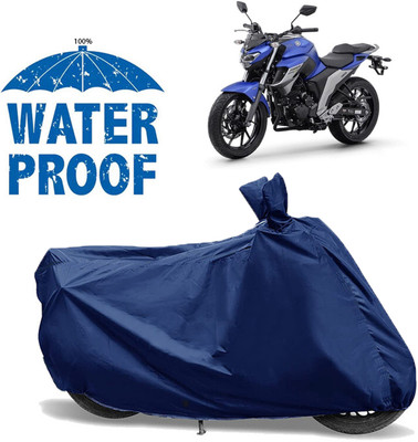 AutoGalaxy Waterproof Two Wheeler Cover for Yamaha(Fazer-250 BS6, Blue)