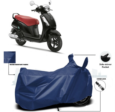 WMIZEXA Waterproof Two Wheeler Cover for Suzuki(Blue)