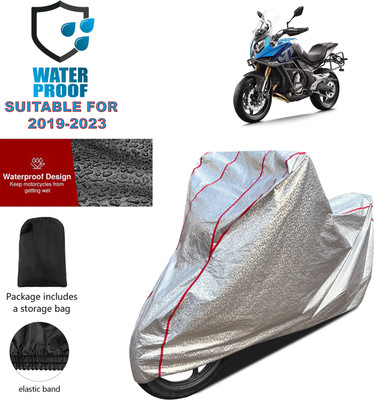PAGORA Waterproof Two Wheeler Cover for CFMoto(650MT, Silver)