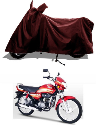 GROFATIK Two Wheeler Cover for Hero(CD deluxe, Maroon)