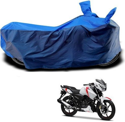 DeepShakshi AUTOMOTIVE Waterproof Two Wheeler Cover for TVS(Apache RTR 160, Blue)