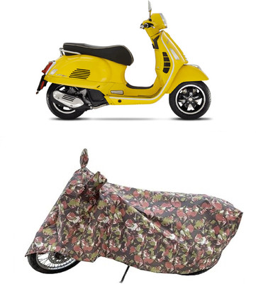 Coxtor Waterproof Two Wheeler Cover for Vespa(GTS Super 125 BS6, Multicolor)