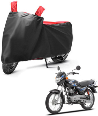 sowelar Waterproof Two Wheeler Cover for Bajaj(CT100, Black, Red)