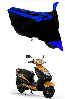 Genipap Two Wheeler Cover for Ampere(REO BS6, Blue, Black)