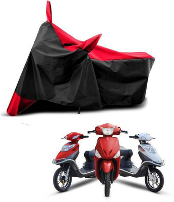 LIFE TO HUB Two Wheeler Cover for Hero, Honda, Bajaj, Ather, TVS, Yamaha(RX 100, Black, Red)