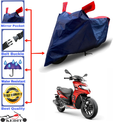 AASHTIK MART Two Wheeler Cover for Aprilia(SR 125, Red, Blue)