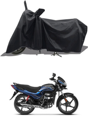 Mdstar Waterproof Two Wheeler Cover for Hero(Pleasure Plus, Black)