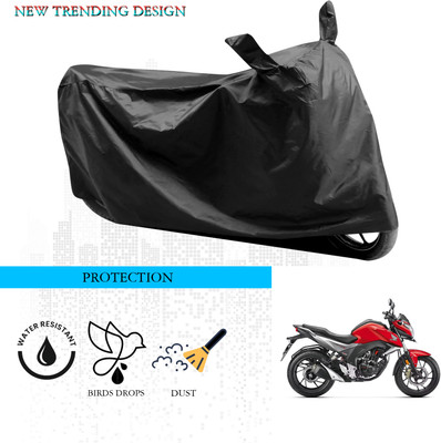 ANTHUB Waterproof Two Wheeler Cover for Honda(CB Hornet 160, Black)