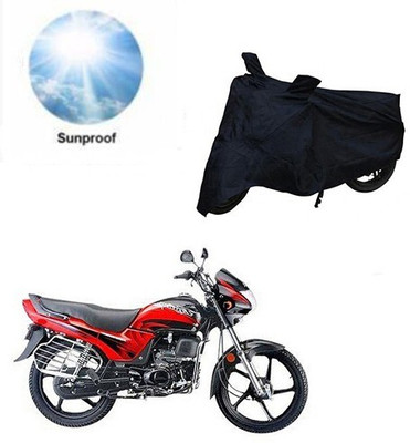 MMSSTAR Waterproof Two Wheeler Cover for Honda(Passion Plus, Black)