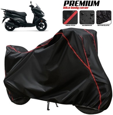 xodi Waterproof Two Wheeler Cover for Suzuki(Burgman Street, Black, Red, Multicolor)