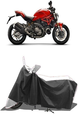 SUGASHRI Waterproof Two Wheeler Cover for Ducati(Monster 821, White, Black)
