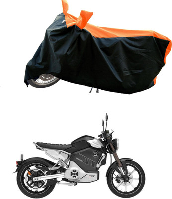 DeepShakshi AUTOMOTIVE Waterproof Two Wheeler Cover for Revolt(RV Cafe Racer, Orange)