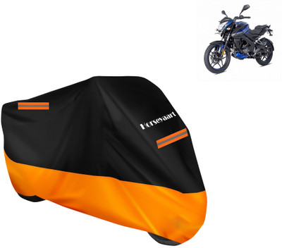Horseyaart Waterproof Two Wheeler Cover for Bajaj(Pulsar NS-160, Orange)