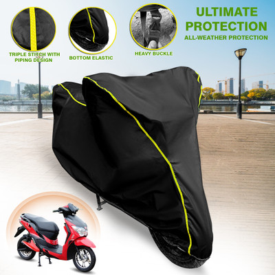 GARREGE Waterproof Two Wheeler Cover for Hero(Electric Dash, Blue)