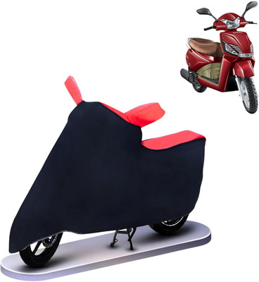 KEDIT Two Wheeler Cover for Mahindra(Gusto, Red, Black)
