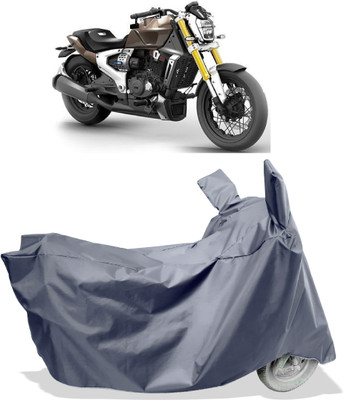 Amexride Two Wheeler Cover for TVS(Zeppelin BS6, Grey)