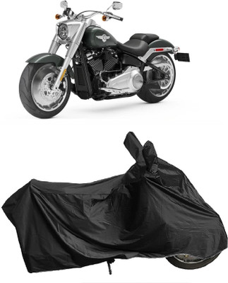 DIGGU Two Wheeler Cover for Harley Davidson(Fat Boy, Black)
