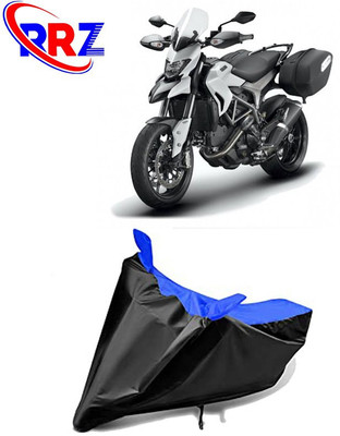 RRZ Waterproof Two Wheeler Cover for Ducati(Hyperstrada, Black, Blue)