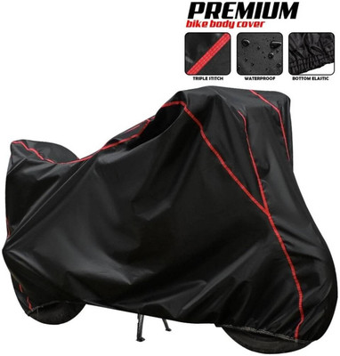 Mdstar Waterproof Two Wheeler Cover for TVS(Apache RTR 180, Black, Red)