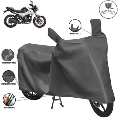 MADAFIYA Waterproof Two Wheeler Cover for Hero(Xtreme, Grey)